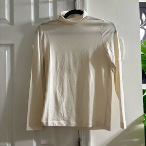 LOFT Cream Mockneck Sweater